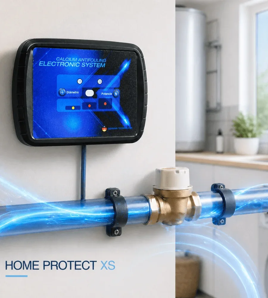 Home Protect XS instalado en la tubería de entrada