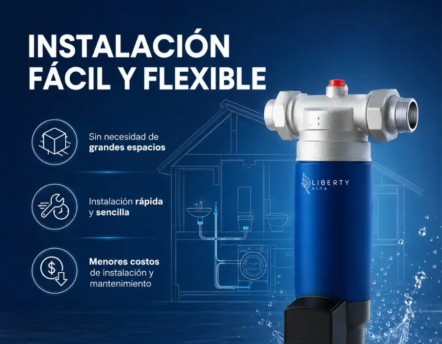 Instalación del Liberty ES en la entrada de agua