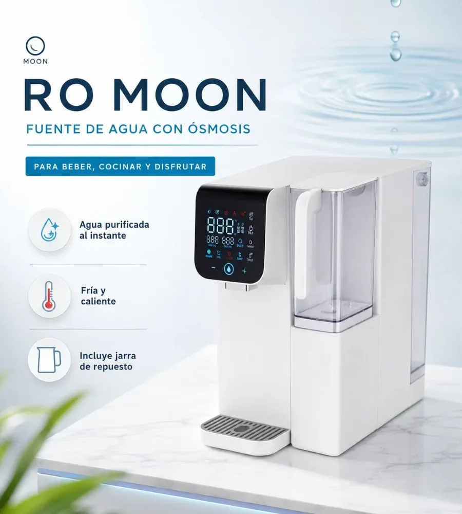 RO Moon, fuente de agua con ósmosis